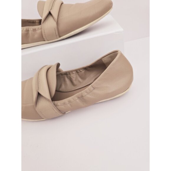 Mercedes Castillo Erin Beige Nude Leather Ballet Slip On Loafer Flats Shoes 8 38 - Picture 5 of 14